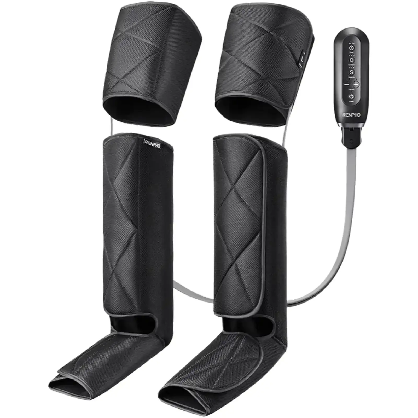 Компресійний масажер для ніг RENPHO Foot Calf and Thigh Air Massager Black (RP-ALM079H-BK) UA