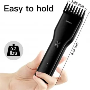 Машинка для стрижки Xiaomi Enchen Boost Black Set + Пеньюар и ножницы UA