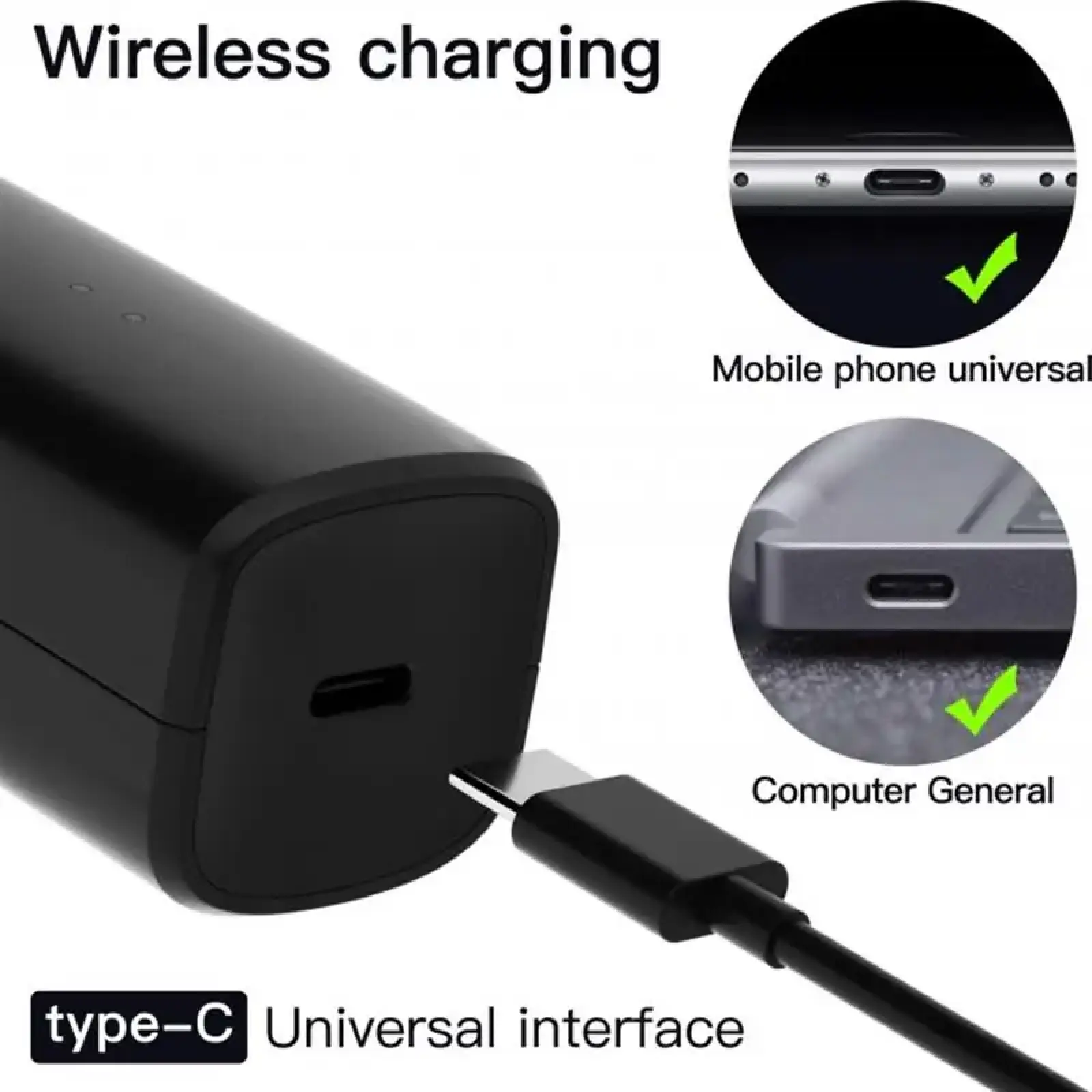 Машинка для стрижки Xiaomi Enchen Boost Black Set + Пеньюар и ножницы UA