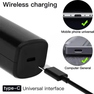 Машинка для стрижки Xiaomi Enchen Boost Black Set + Пеньюар и ножницы UA