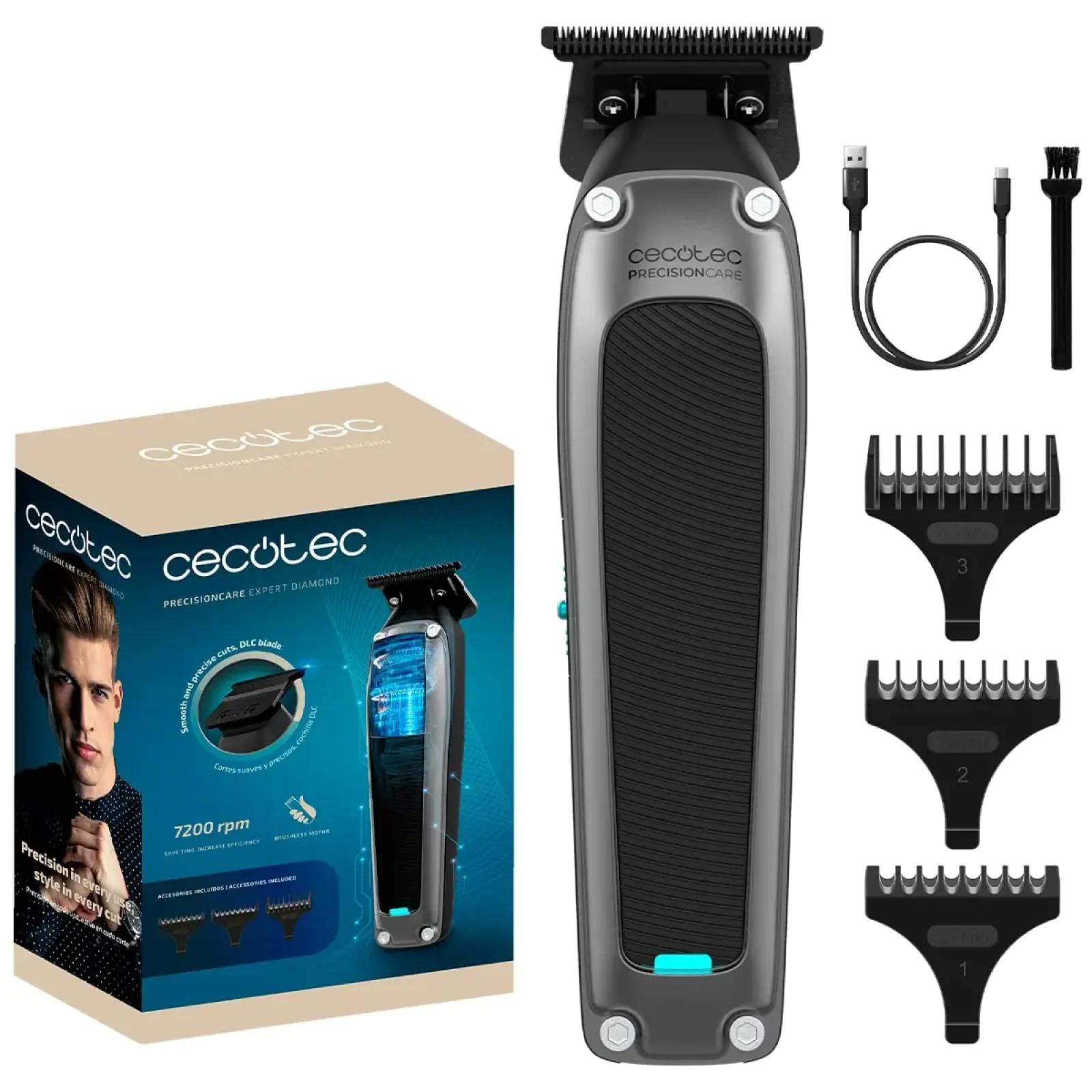 Машинка для стрижки Cecotec PrecisionCare Expert Diamond (A01_EU01_104487) UA