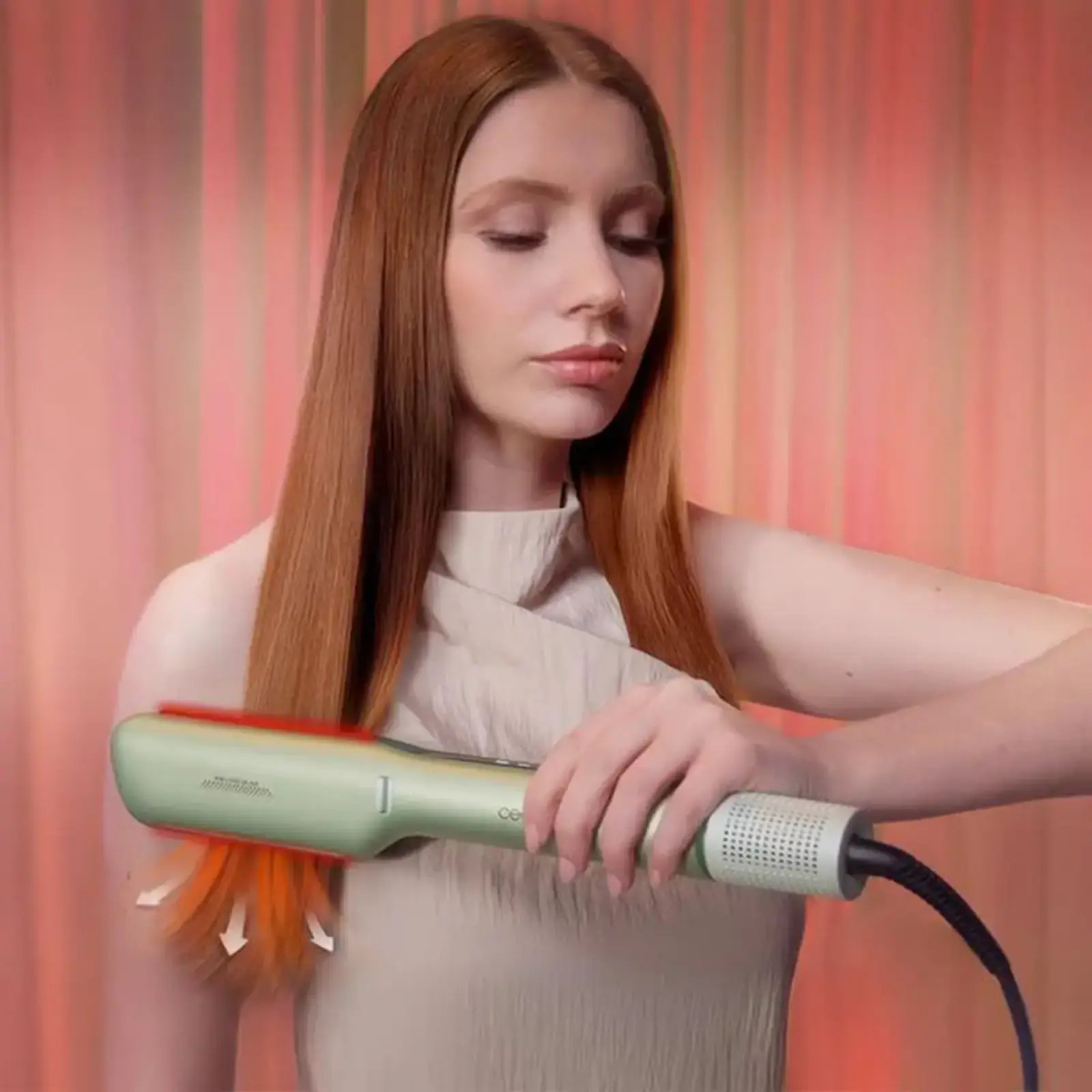 Утюжок (выпрямитель) для волос Cecotec Air Lisse Champagne (A01_EU01_100989) UA