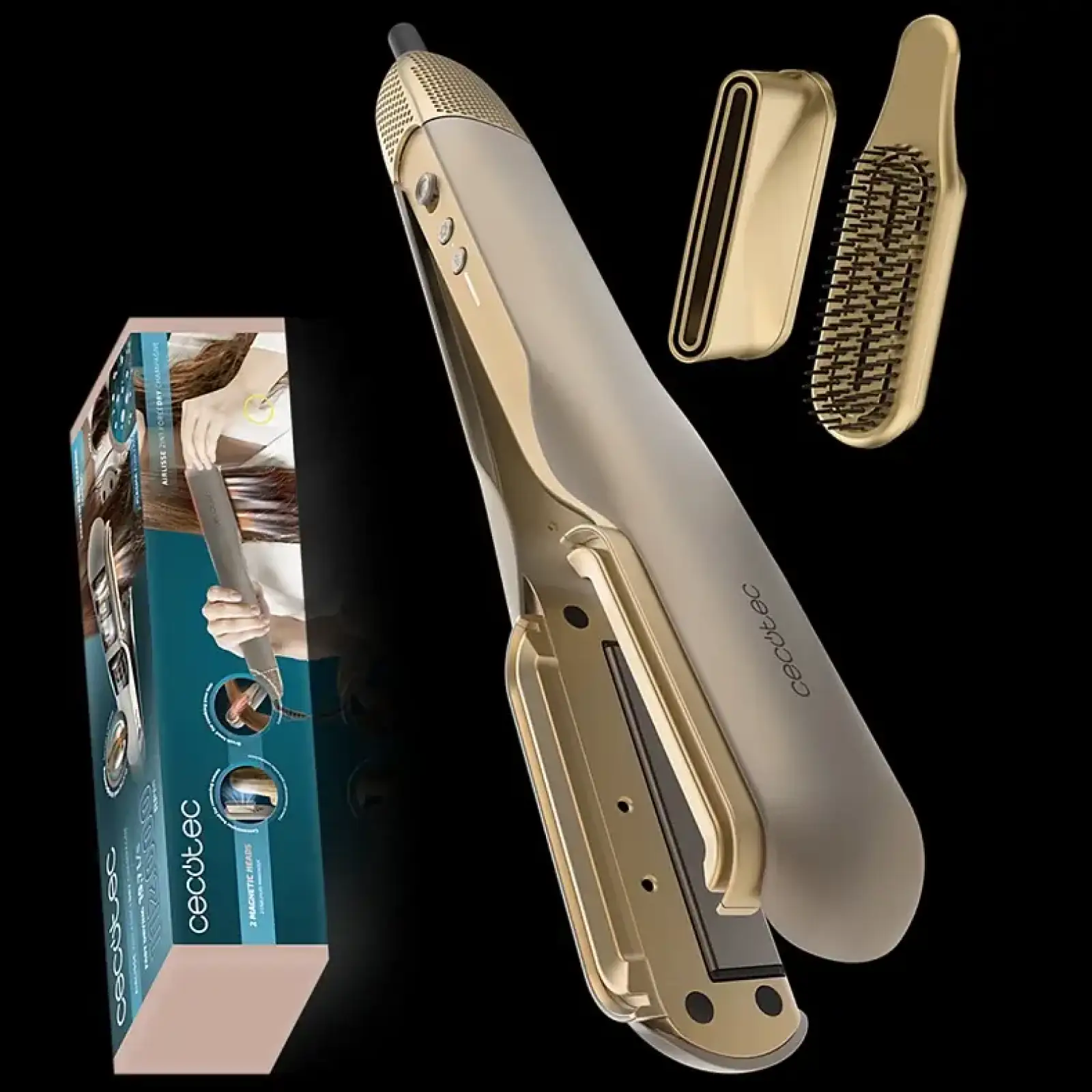 Випрямляч для волосся Cecotec AirLisse 2in1 ForceDry Champagne (A01_EU01_111302) UA