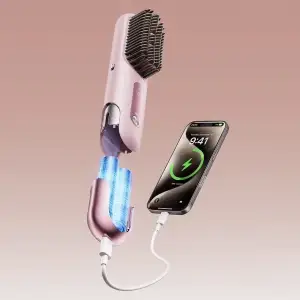 Бездротова щітка-випрямляч для волосся Dreame Sleek Berry Purple (AA02B-BP) UA