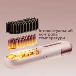 Бездротова щітка-випрямляч для волосся Dreame Sleek Cherry Pink (AA02B-CHP) UA