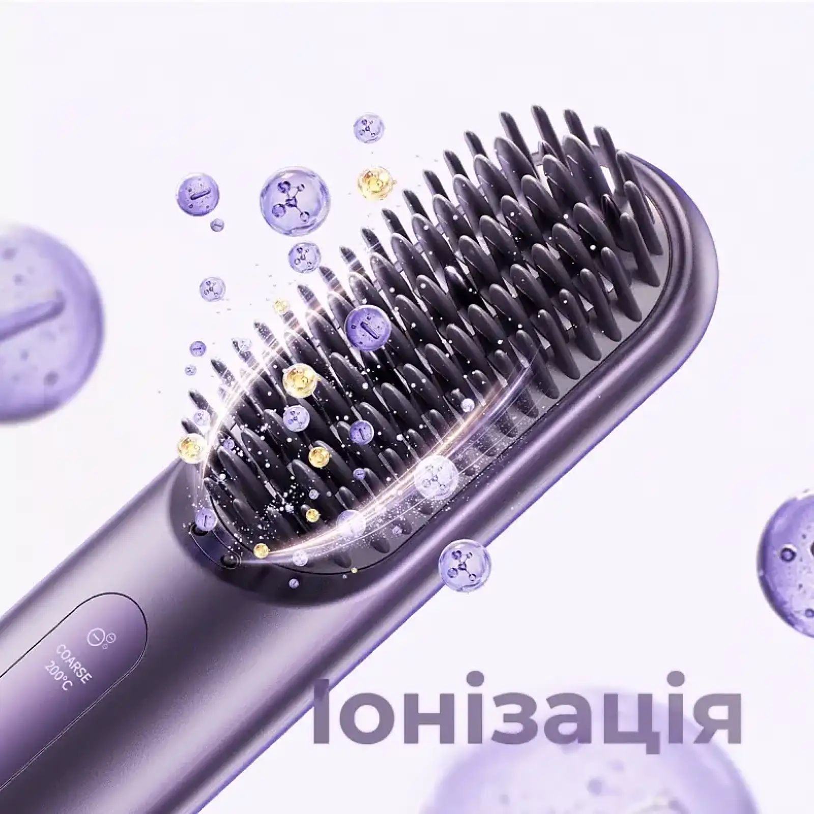 Бездротова щітка-випрямляч для волосся Dreame Sleek Cherry Pink (AA02B-CHP) UA
