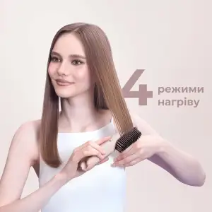 Бездротова щітка-випрямляч для волосся Dreame Sleek Cherry Pink (AA02B-CHP) UA