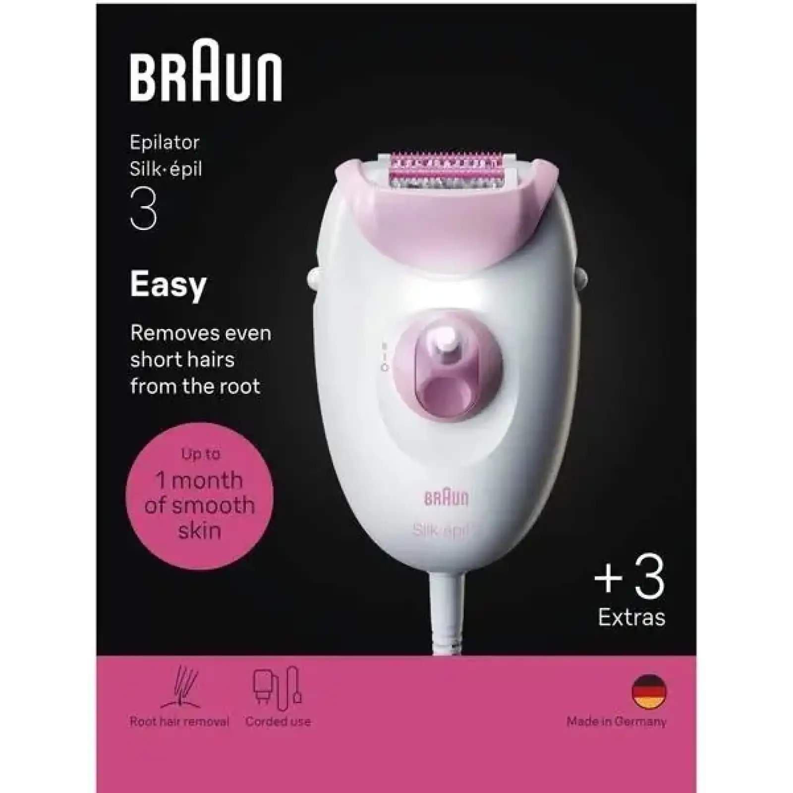 Епілятор Braun Silk-epil 3 SE 3-033 UA