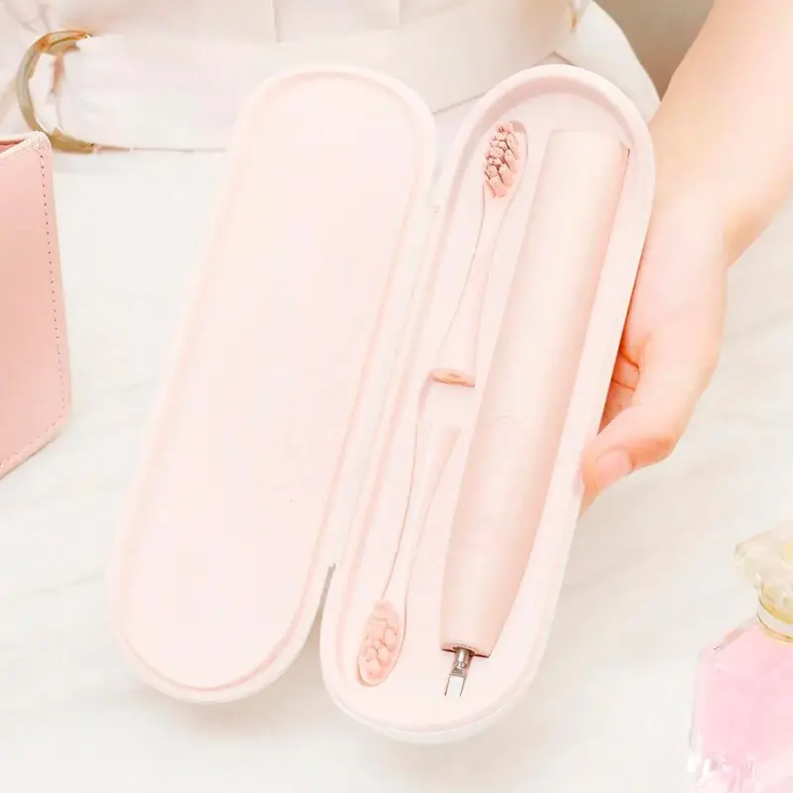 Дорожній футляр для зубної щітки Oclean Travel Case BB01 for Oclean X Pro/X Pro Elite/F1 White/Pink (6970810551228) UA