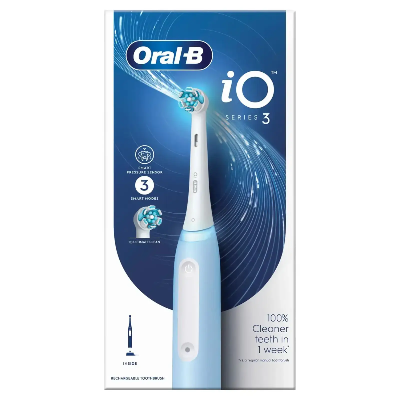 Зубна електрощітка Braun Oral-B iO Series 3 iOG3.1A6.0 Ice Blue UA