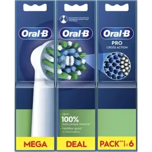 Насадка для зубної електрощітки Braun Oral-B Pro Cross Action EB50RX (6 шт.) UA