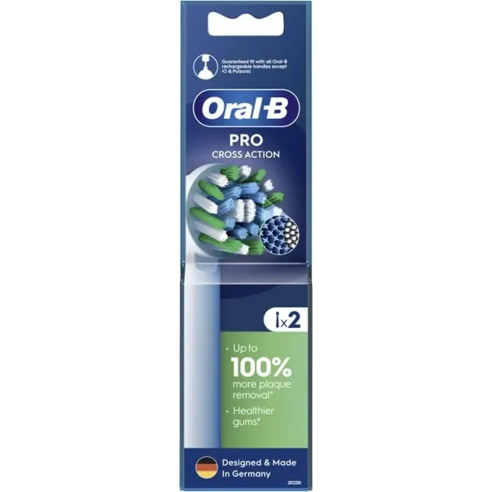 Насадка для зубної електрощітки Braun Oral-B Pro Cross Action EB50RX (2 шт.) UA