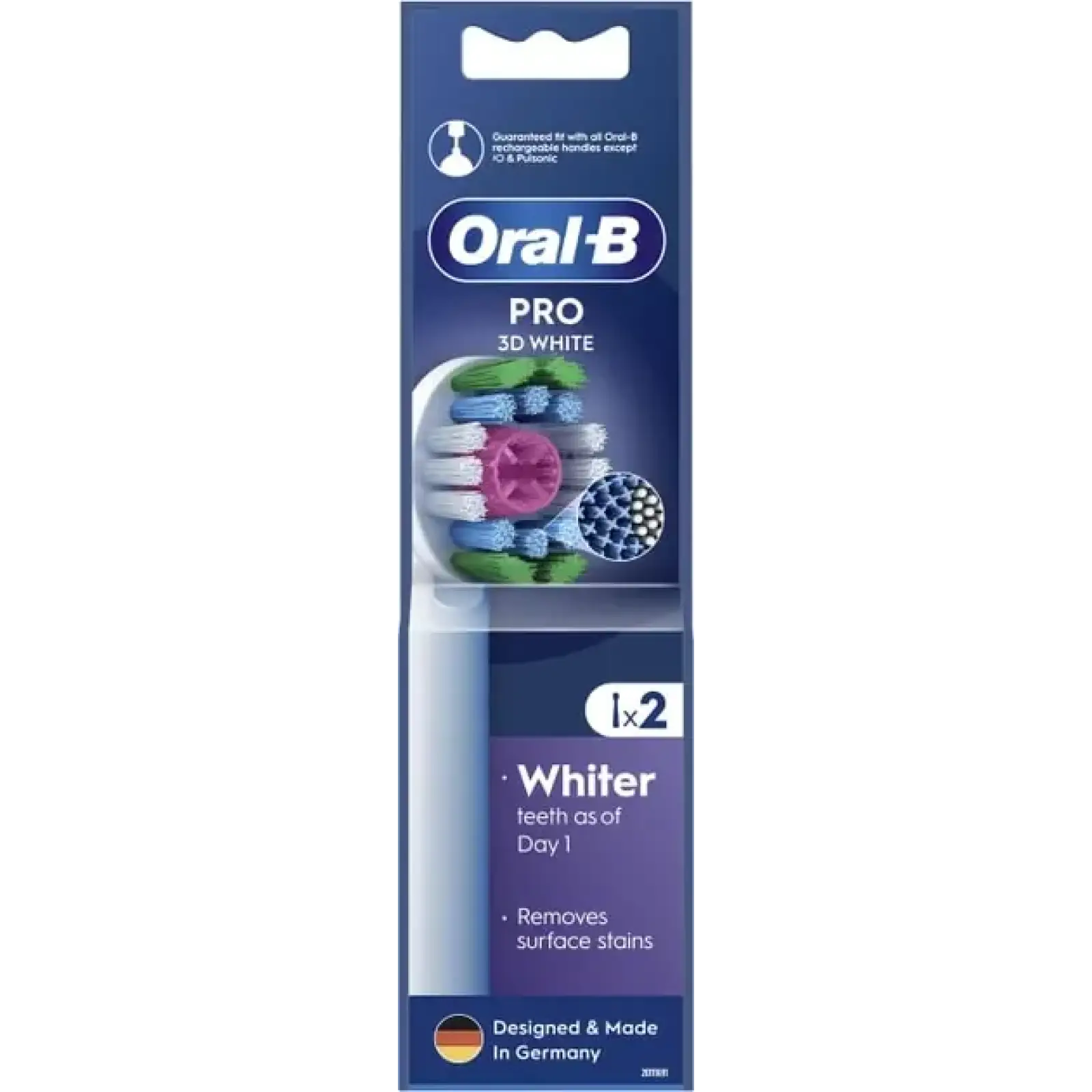 Насадка для зубної електрощітки Braun Oral-B Pro 3D White EB18pRX (2 шт.) UA
