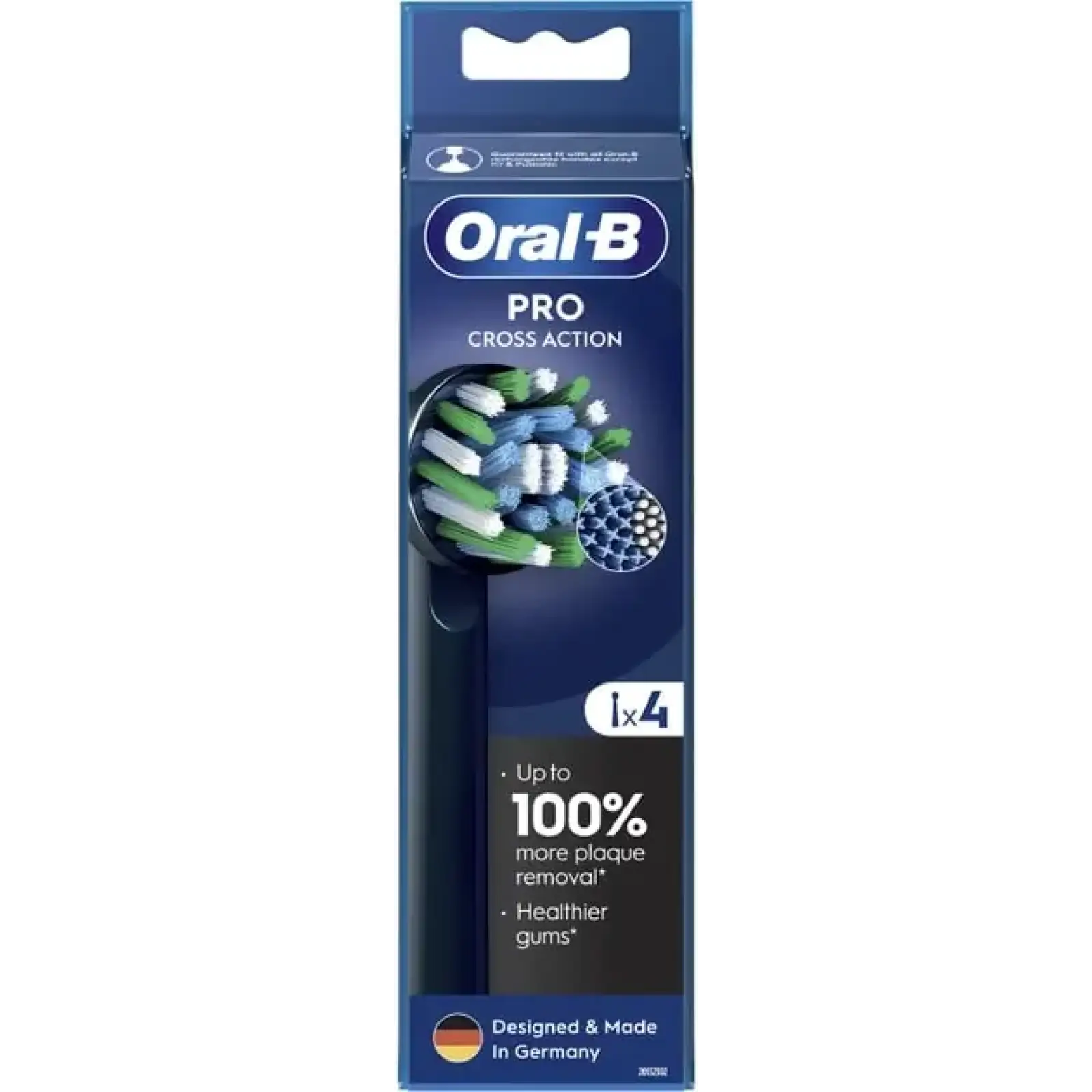 Насадка для зубної електрощітки Braun Oral-B Pro Cross Action Black EB50BRX (4 шт) UA