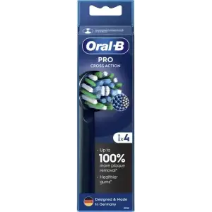 Насадка для зубної електрощітки Braun Oral-B Pro Cross Action Black EB50BRX (4 шт) UA