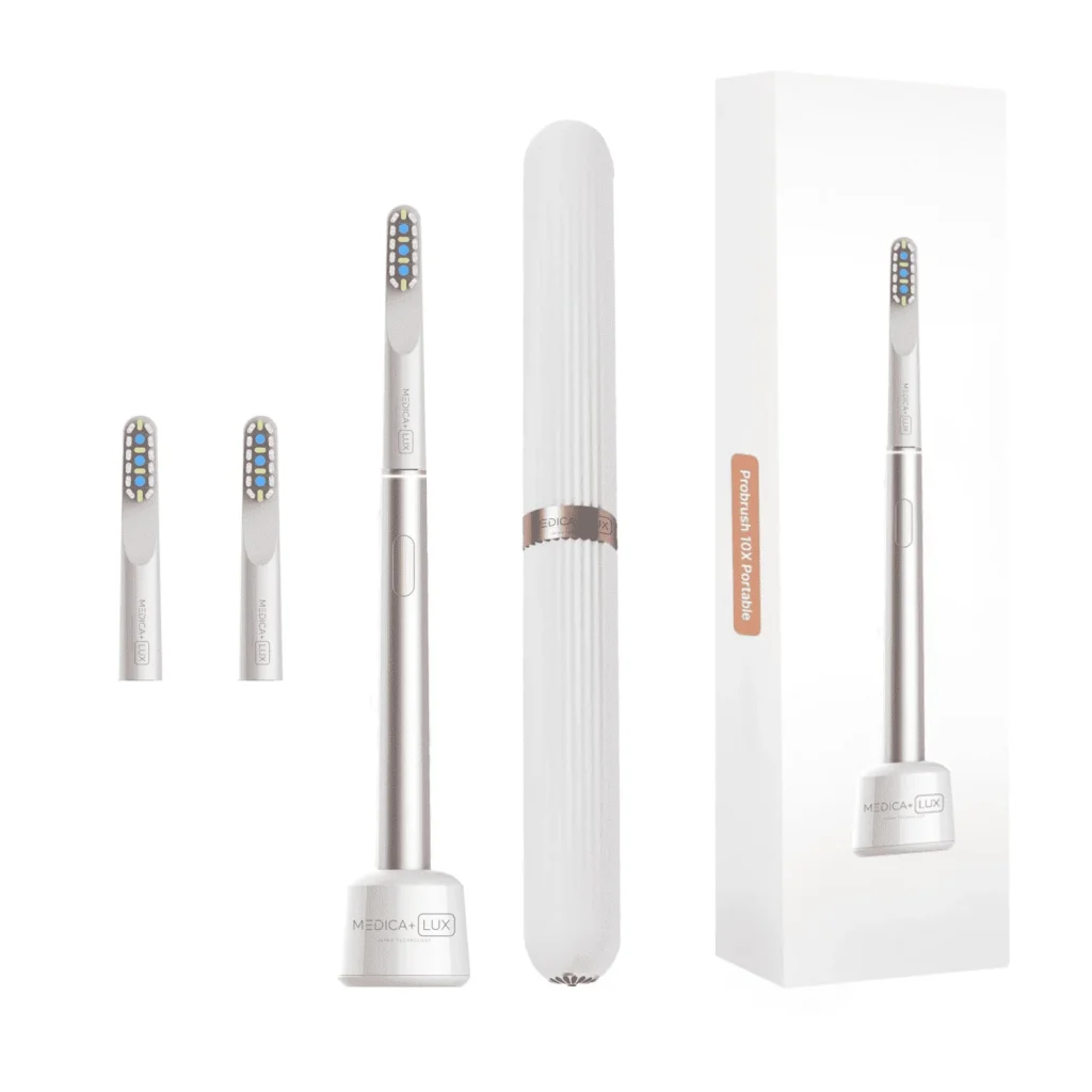 Відбілююча звукова зубна щітка Medica+ Lux 10Х Portable Rose Gold (MD-112446), 2000112446015 UA