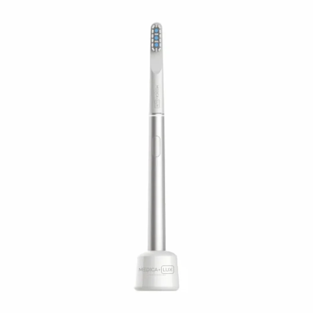 Відбілююча звукова зубна щітка Medica+ Lux 10Х Portable Silver (MD-112447), 2000112447012 UA