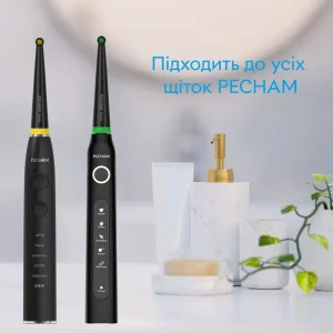 Насадки монопучкові середньої жорсткості для зубної щітки Pecham Black UA