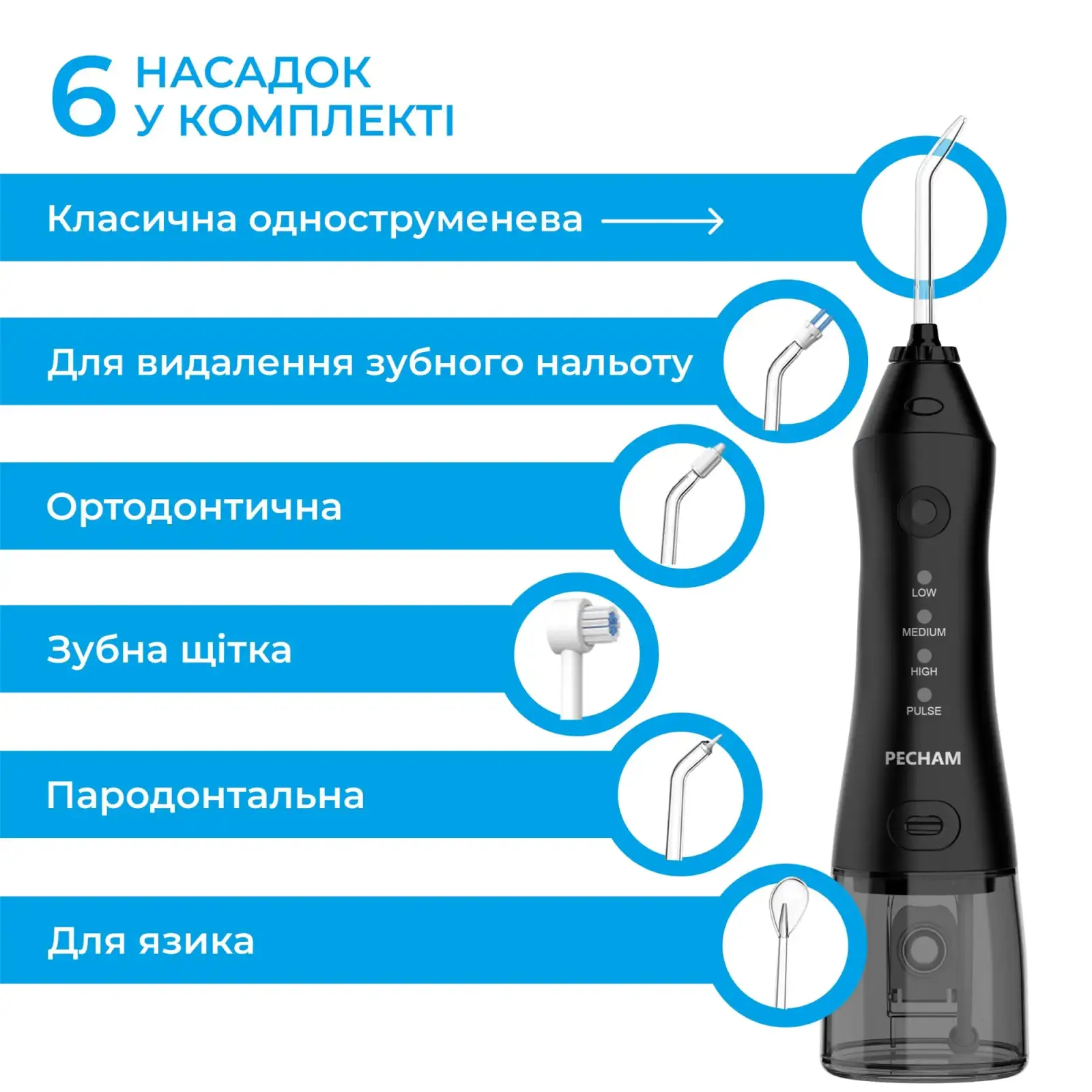 Іригатор Pecham Travel PC-1581 Black (4820301550099) UA