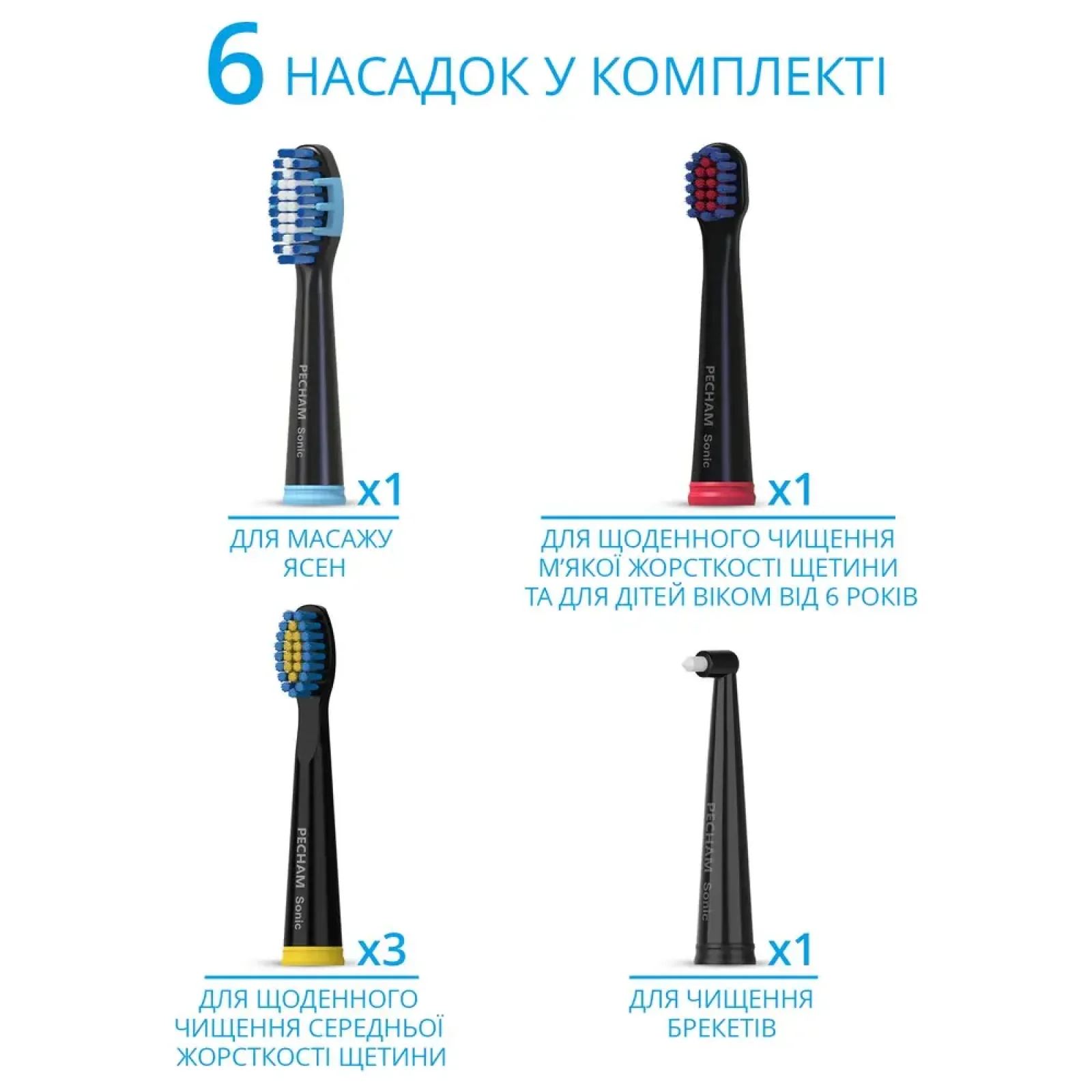 Електрична зубна щітка Pecham Travel PC-085 Black UA