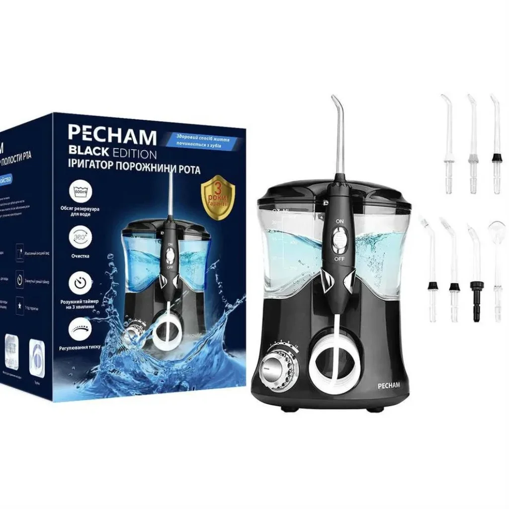 Ирригатор Pecham Professional Black, 6902018567809 UA
