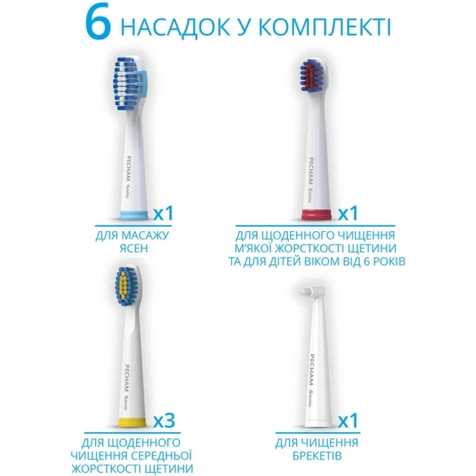 Электрическая зубная щетка Pecham White Travel PC-081, 0290119080509 UA