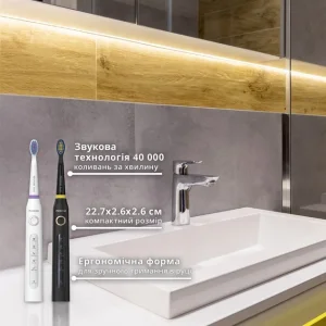 Набір зубних щіток Pecham Black and White Travel Set PC-084 (0290119010100) UA