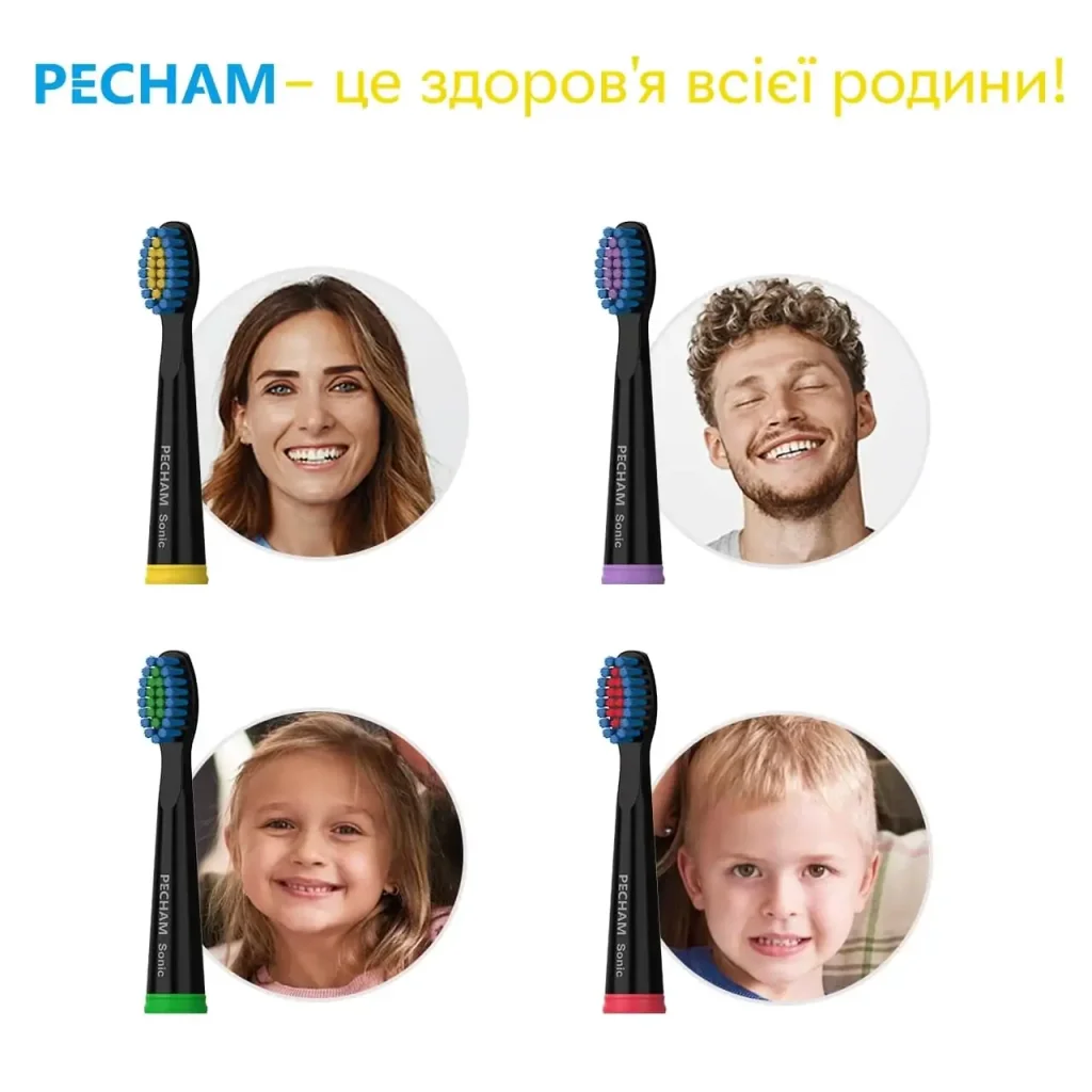Насадки для зубної щітки Pecham Travel Black (0290119080301) UA