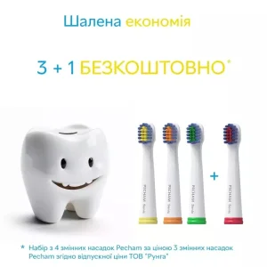 Насадки для зубной щетки Pecham White (0290119080806) UA