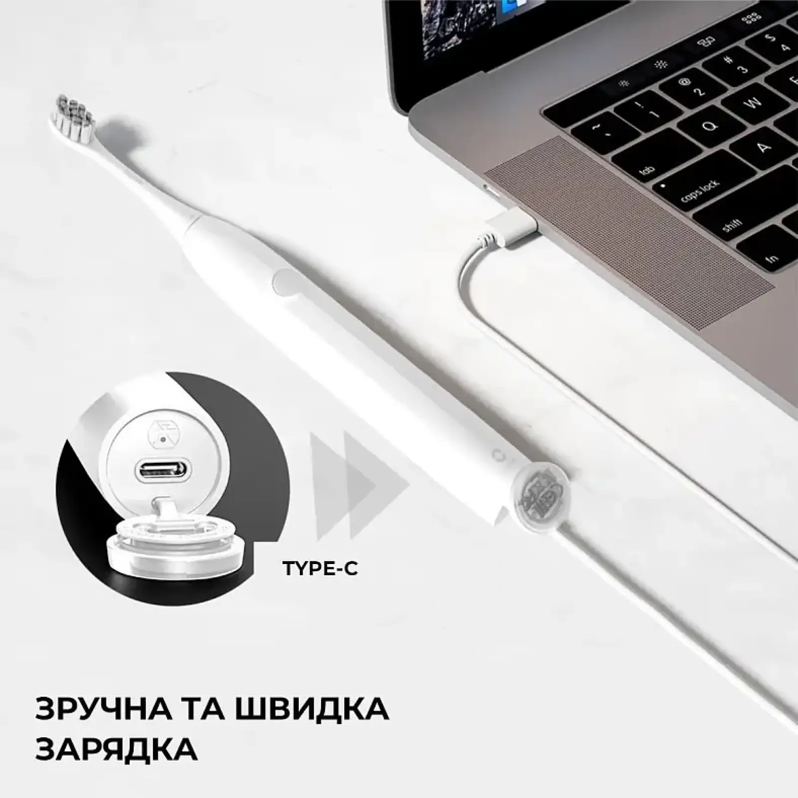 Розумна зубна електрощітка Oclean Endurance Electric Toothbrush White (6970810552393) UA