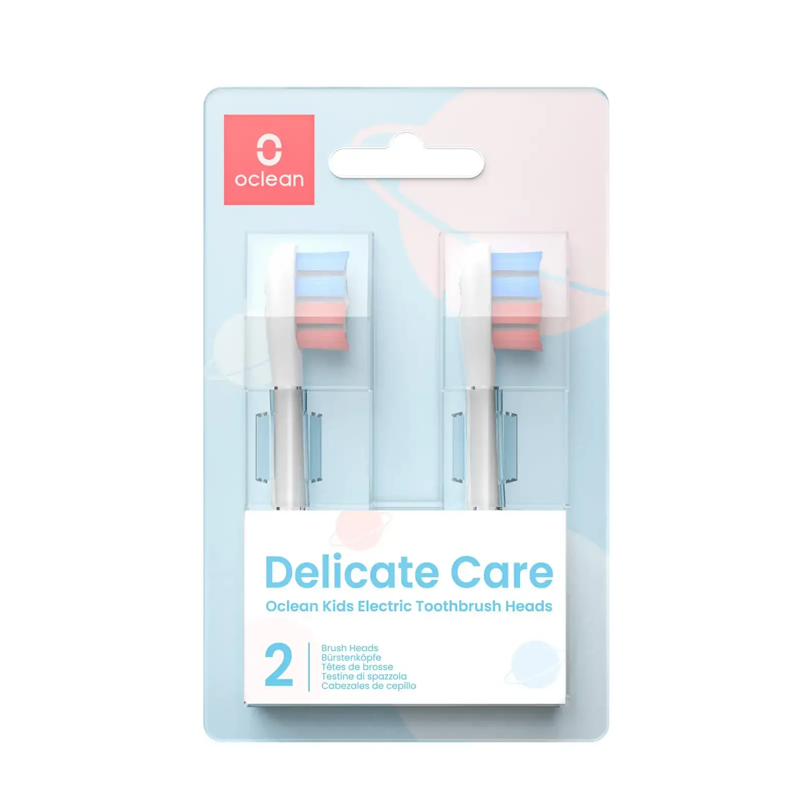 Насадка для зубної електрощітки Oclean P3K1 Brush Head Kids White 2шт (6970810552546) UA