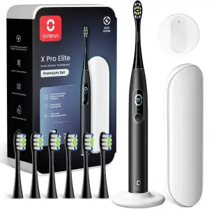 Розумна зубна електрощітка Oclean X Pro Elite Premium Set Black (6970810556216) UA