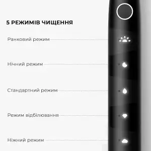 Електрична зубна щітка Oclean Flow S Electric Toothbrush Black (6970810557343) UA