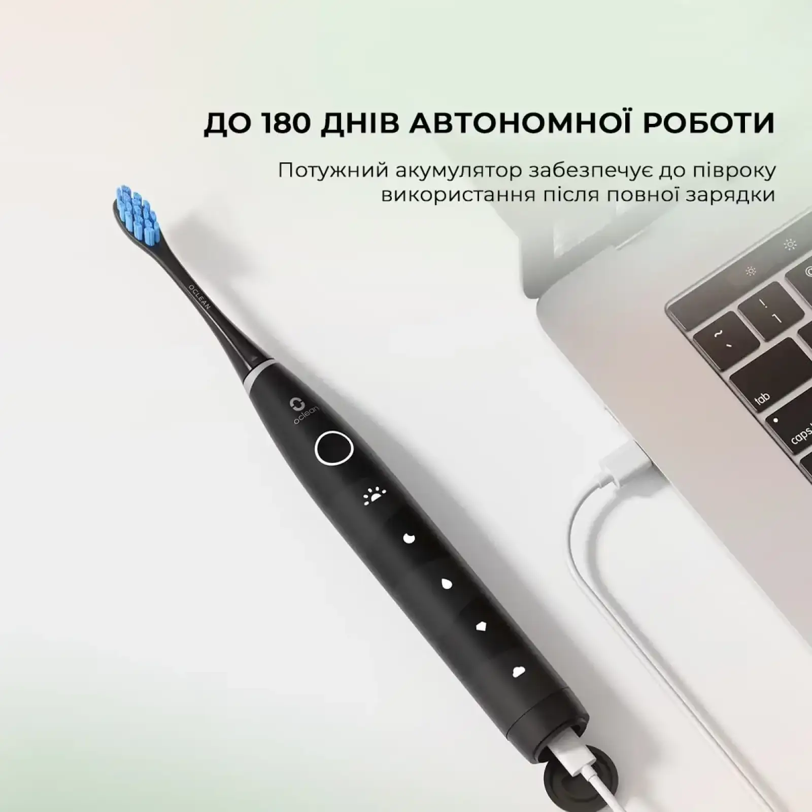 Електрична зубна щітка Oclean Flow S Electric Toothbrush Black (6970810557343) UA