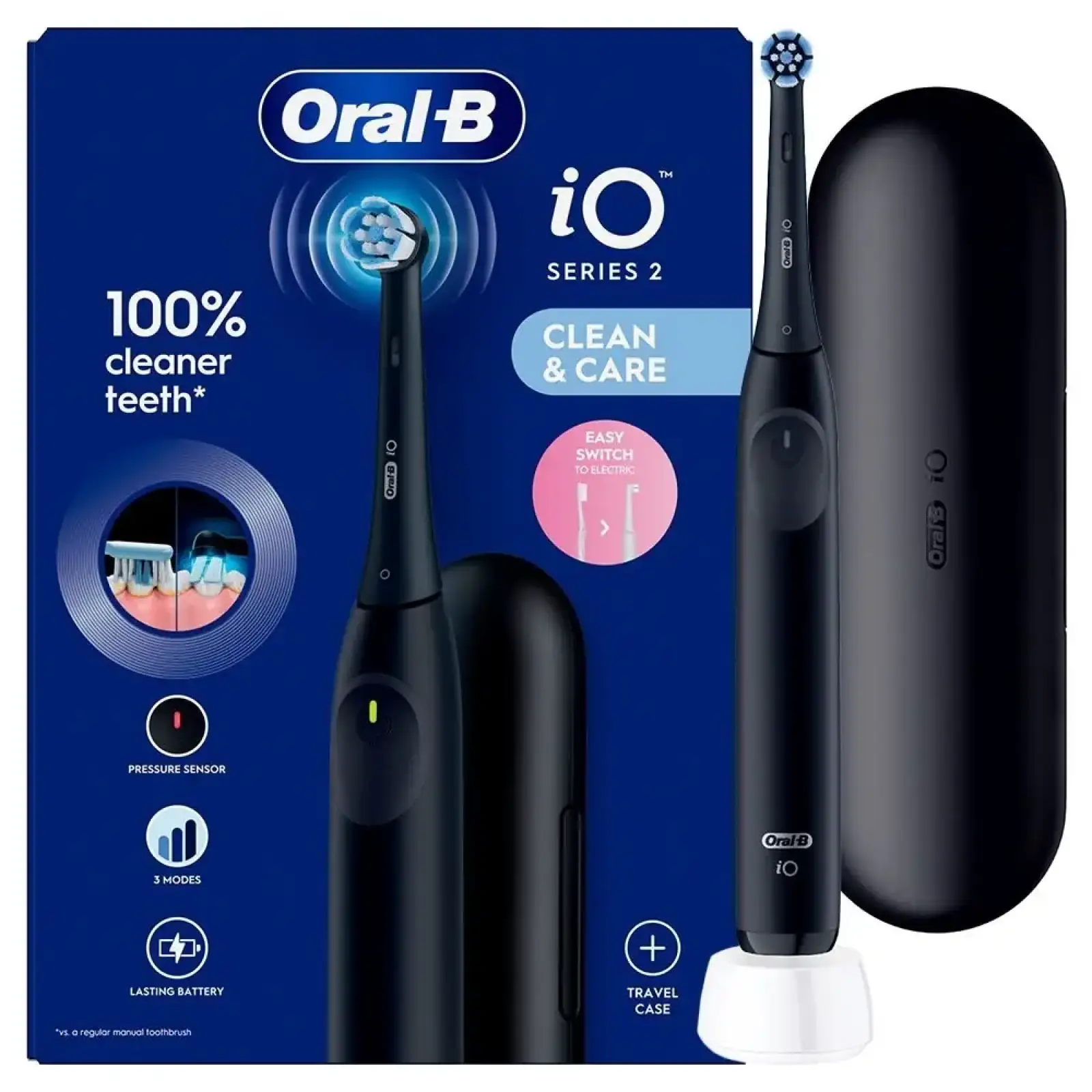 Зубна електрощітка Braun Oral-B iO Series 2 iOS2.1D9.2K Black UA