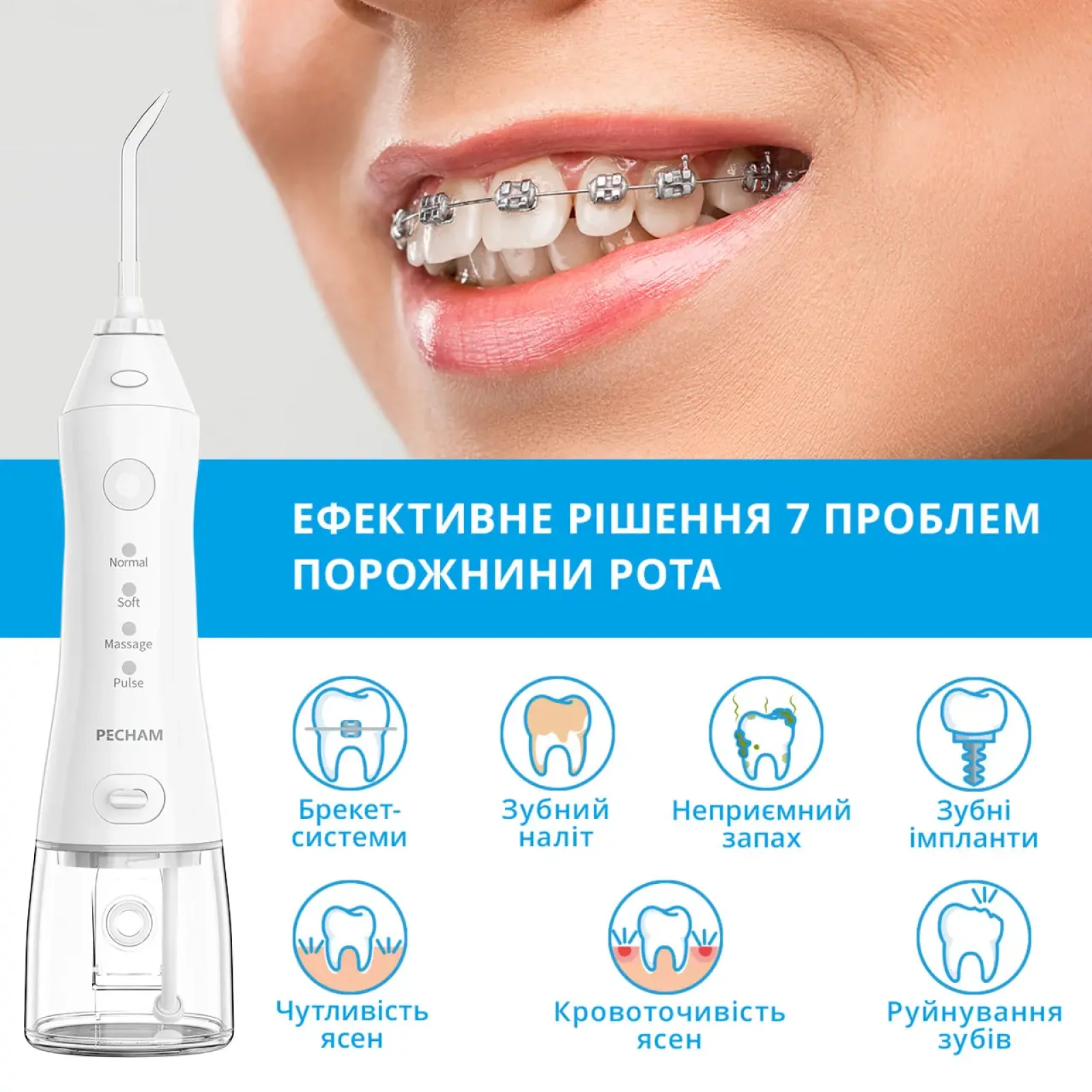 Іригатор Pecham Travel PC-1581 White UA