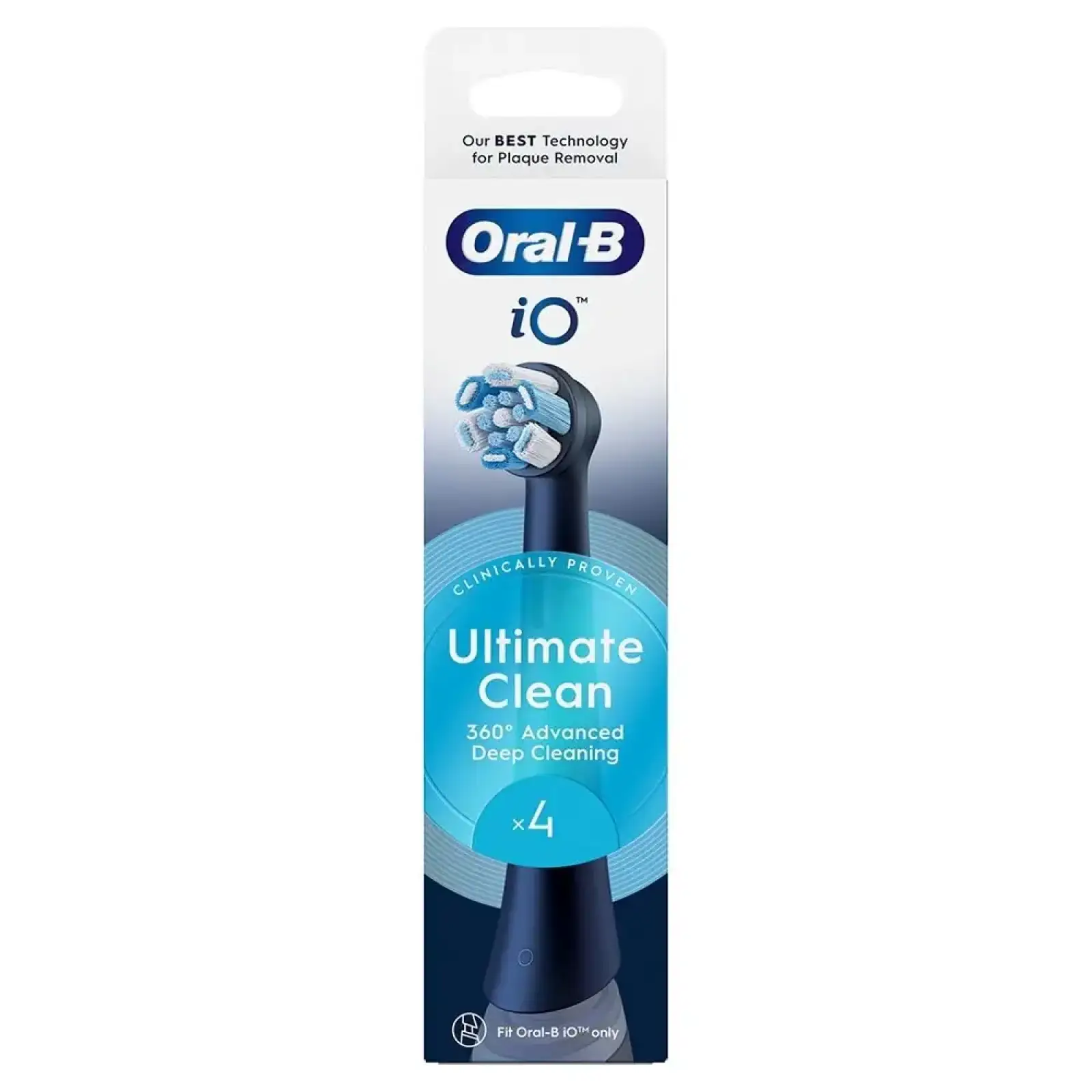 Насадка для зубної електрощітки Braun Oral-B iO RB CBF-4 Ultimate Clean Black (4 шт) UA