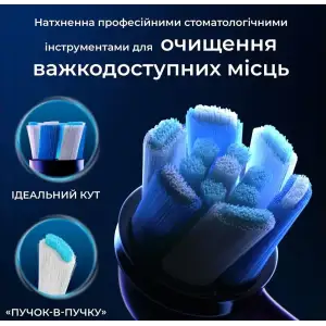 Насадка для зубної електрощітки Braun Oral-B iO RB CBF-4 Ultimate Clean Black (4 шт) UA