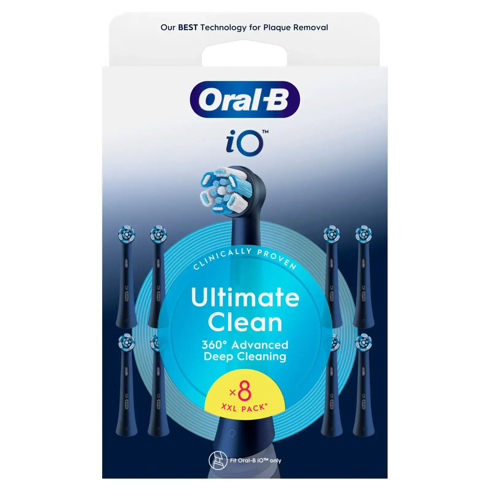 Насадка для зубної електрощітки Braun Oral-B iO RB CBF-8 Ultimate Clean Black (8 шт) UA