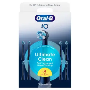 Насадка для зубної електрощітки Braun Oral-B iO RB CBF-8 Ultimate Clean Black (8 шт) UA