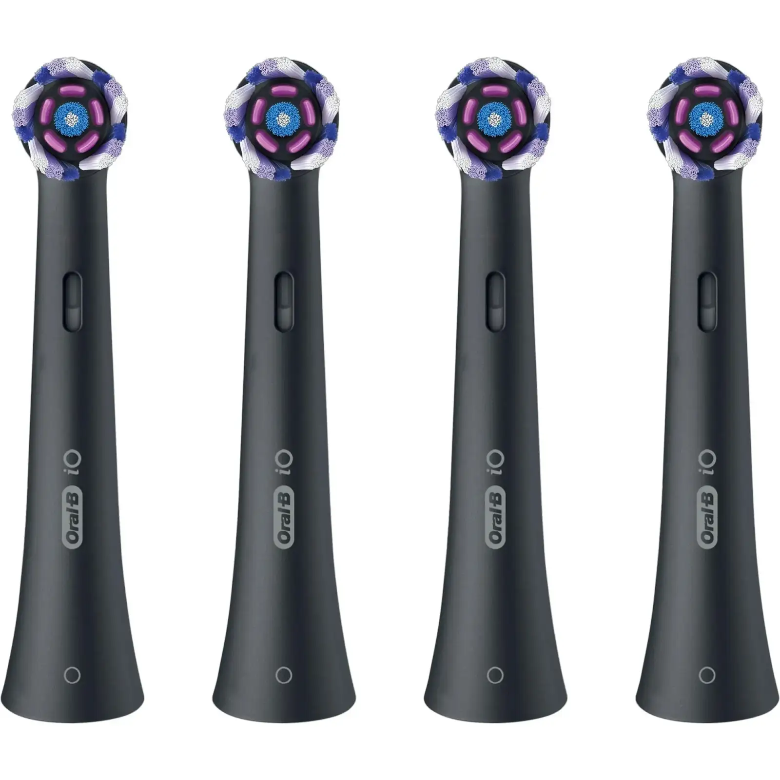 Насадка для зубної електрощітки Braun Oral-B iO RB WB Radiant White Black (4 шт) UA