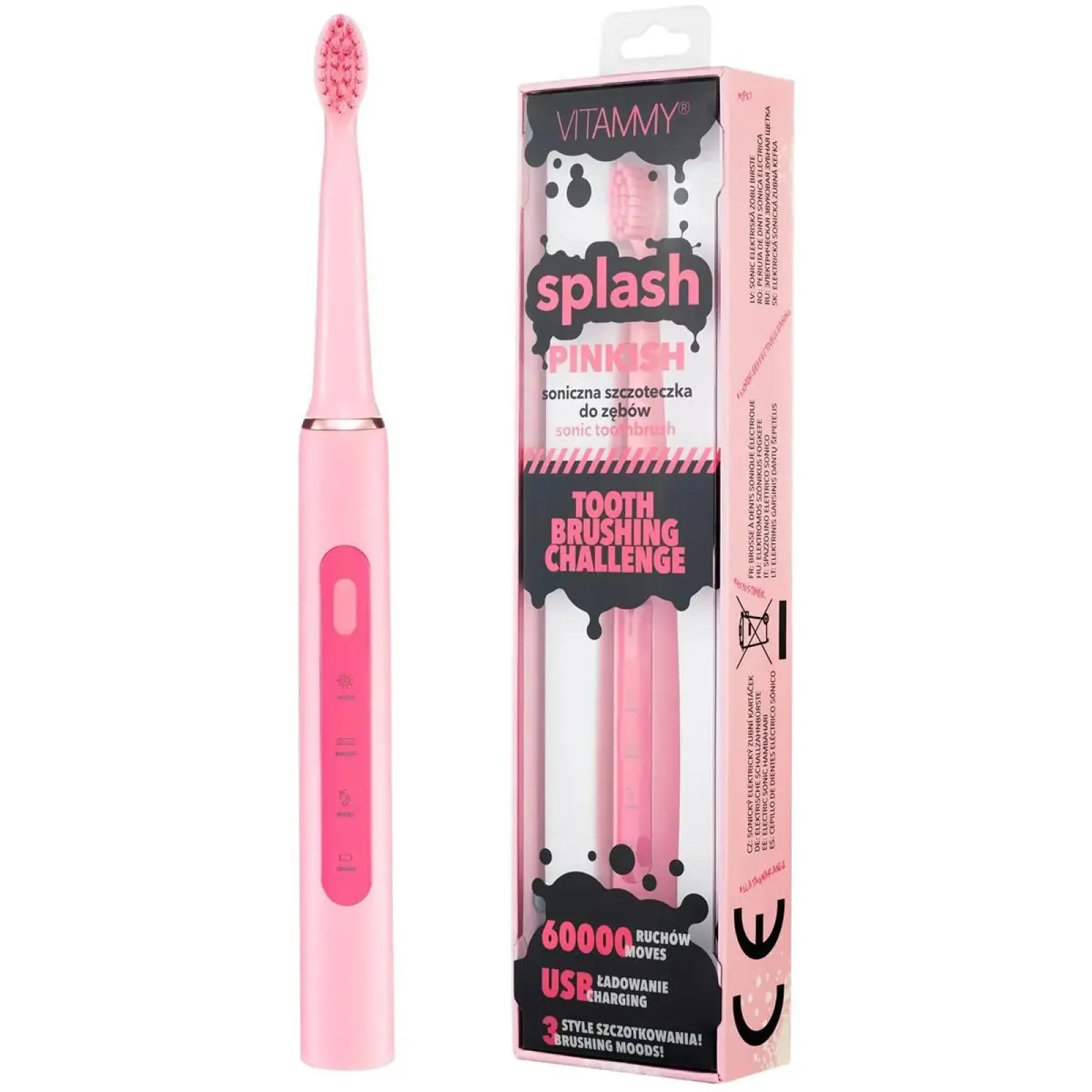 Зубная электрощетка Vitammy Splash Pinkish (от 8 лет) UA