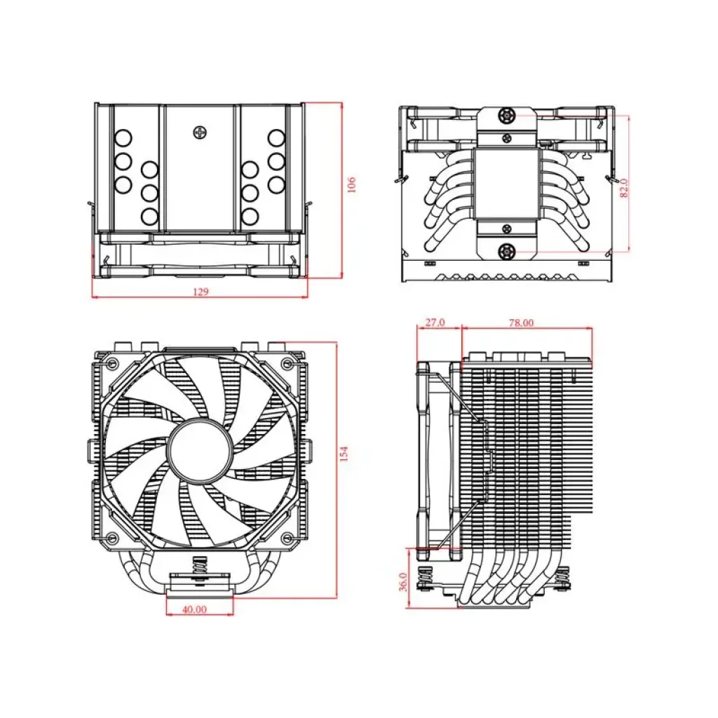 Кулер процессорный ID-Cooling SE-226-XT Black UA