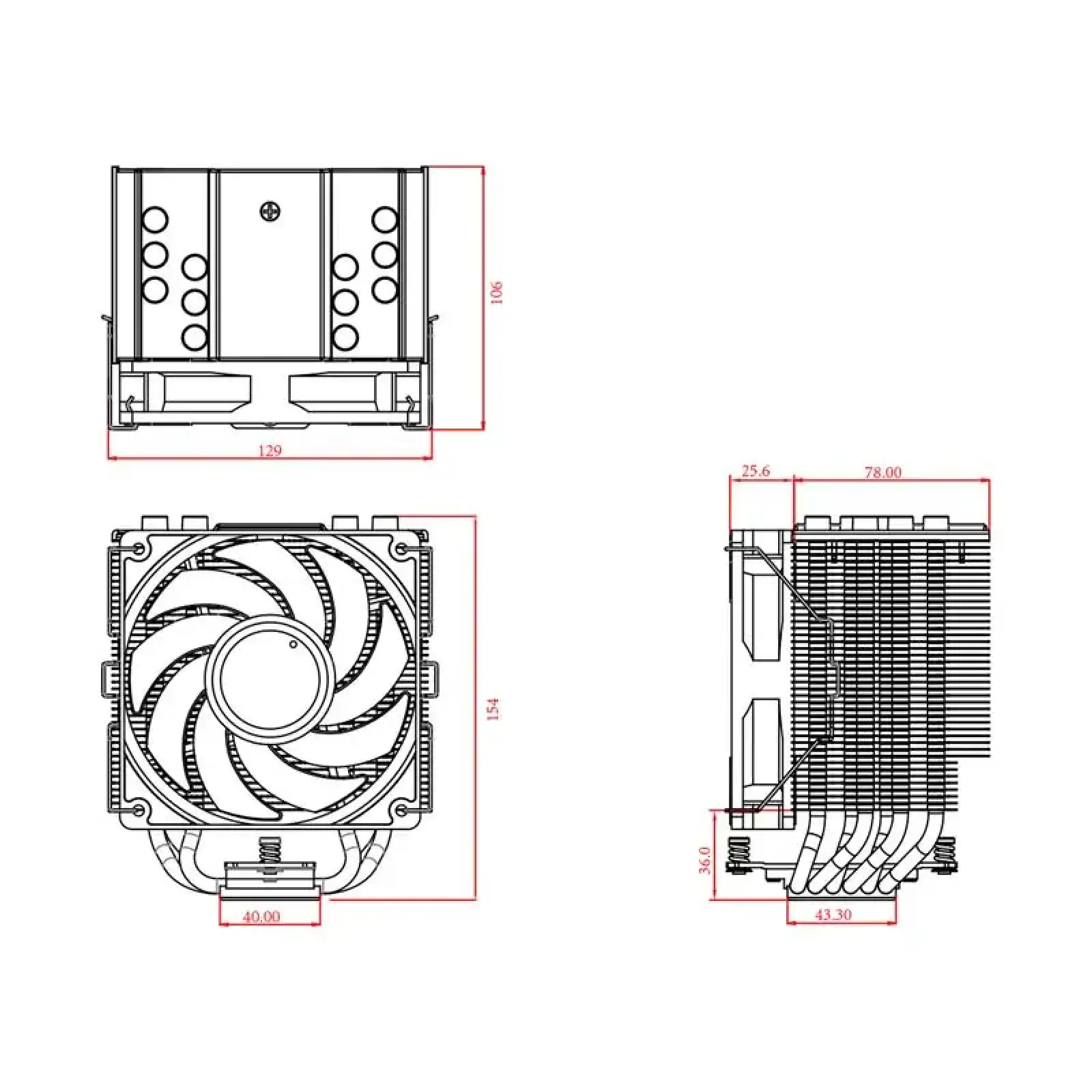 Кулер процесорний ID-Cooling SE-226-XT ARGB UA