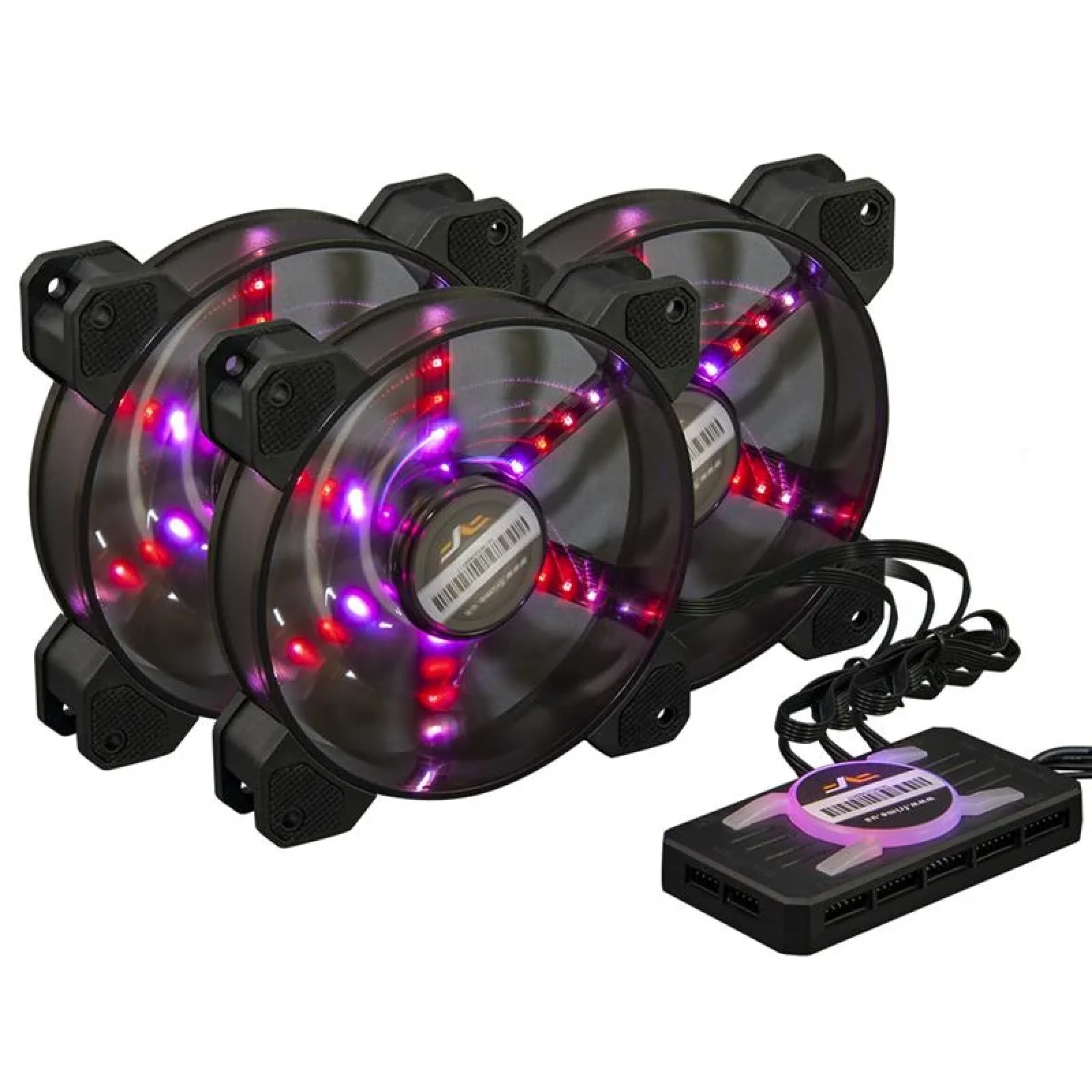 Набір Frime RGB-вентиляторів + Fun hub + ДУ Frime Iris Flicker KIT (IRISFLICKERKIT), 120х120х25, 6-pin UA