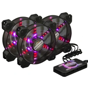 Набор Frime RGB-вентиляторов + Fun hub + ДУ Frime Iris Flicker KIT (IRISFLICKERKIT), 120х120х25, 6-pin UA