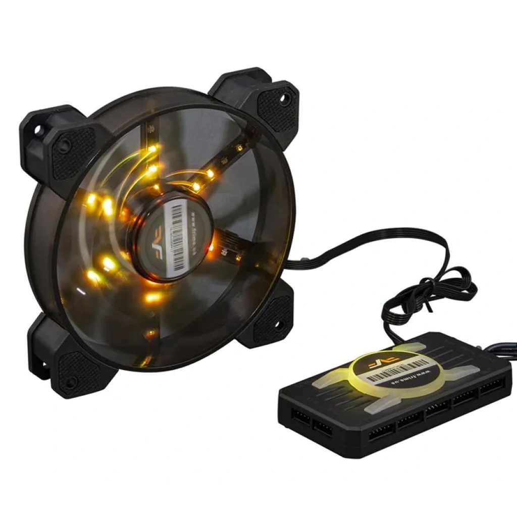 Набор Frime RGB-вентиляторов + Fun hub + ДУ Frime Iris Flicker KIT (IRISFLICKERKIT), 120х120х25, 6-pin UA
