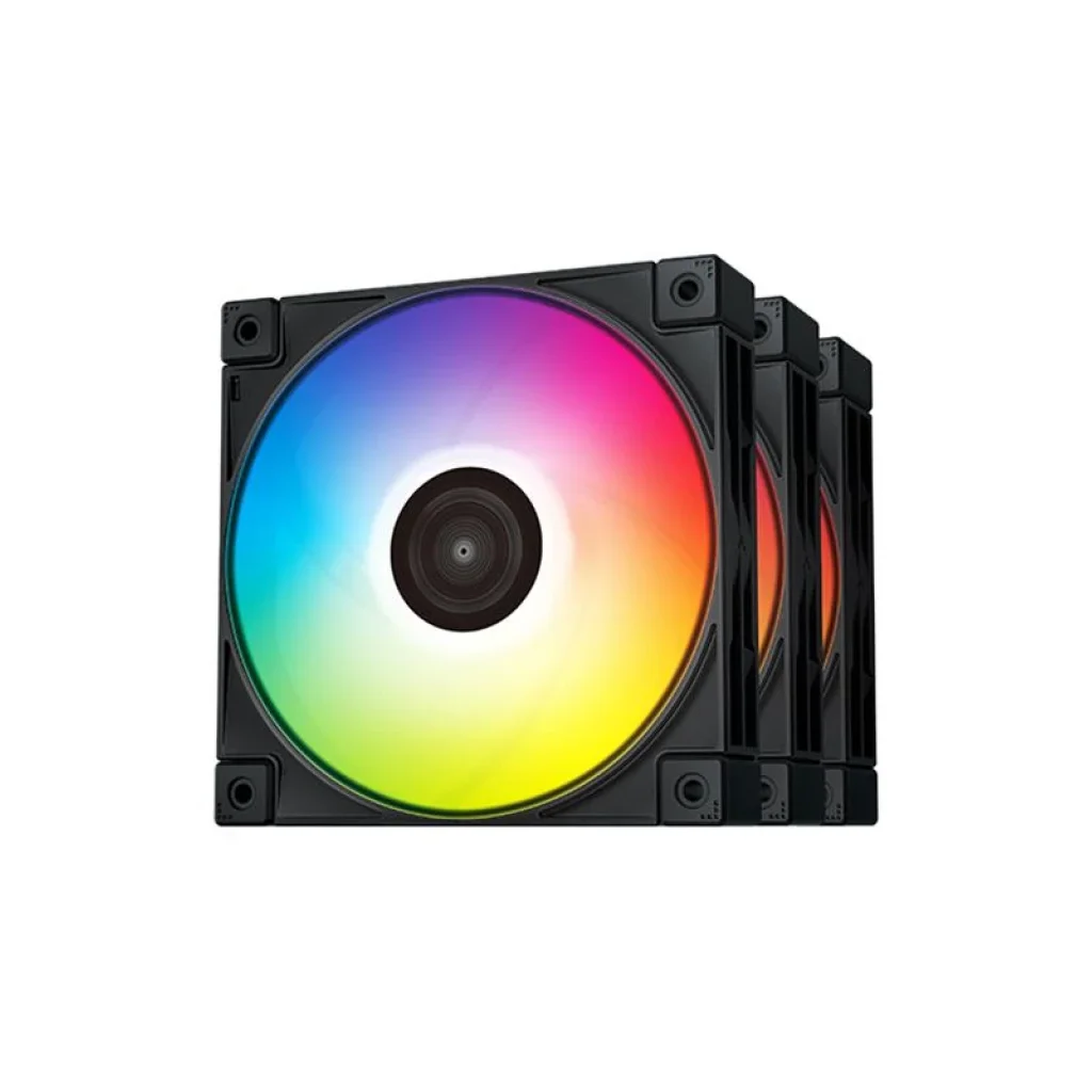 Вентилятор DeepCool FC120-3 IN 1 Black, 120x120x25мм, 4pin, черный, R-FC120-BAMN3-G-1 UA