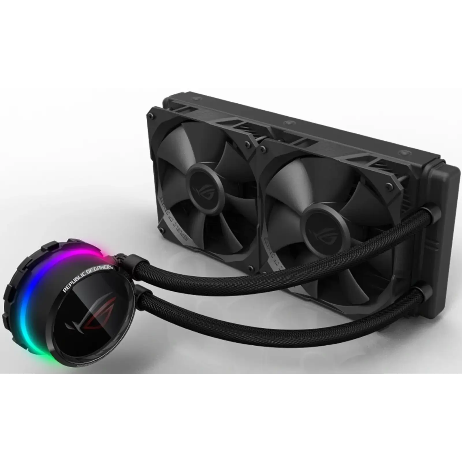 Система водяного охолодження Asus ROG Ryuo 2x120mm Aura OLED (90RC0040-M0UAY0) UA