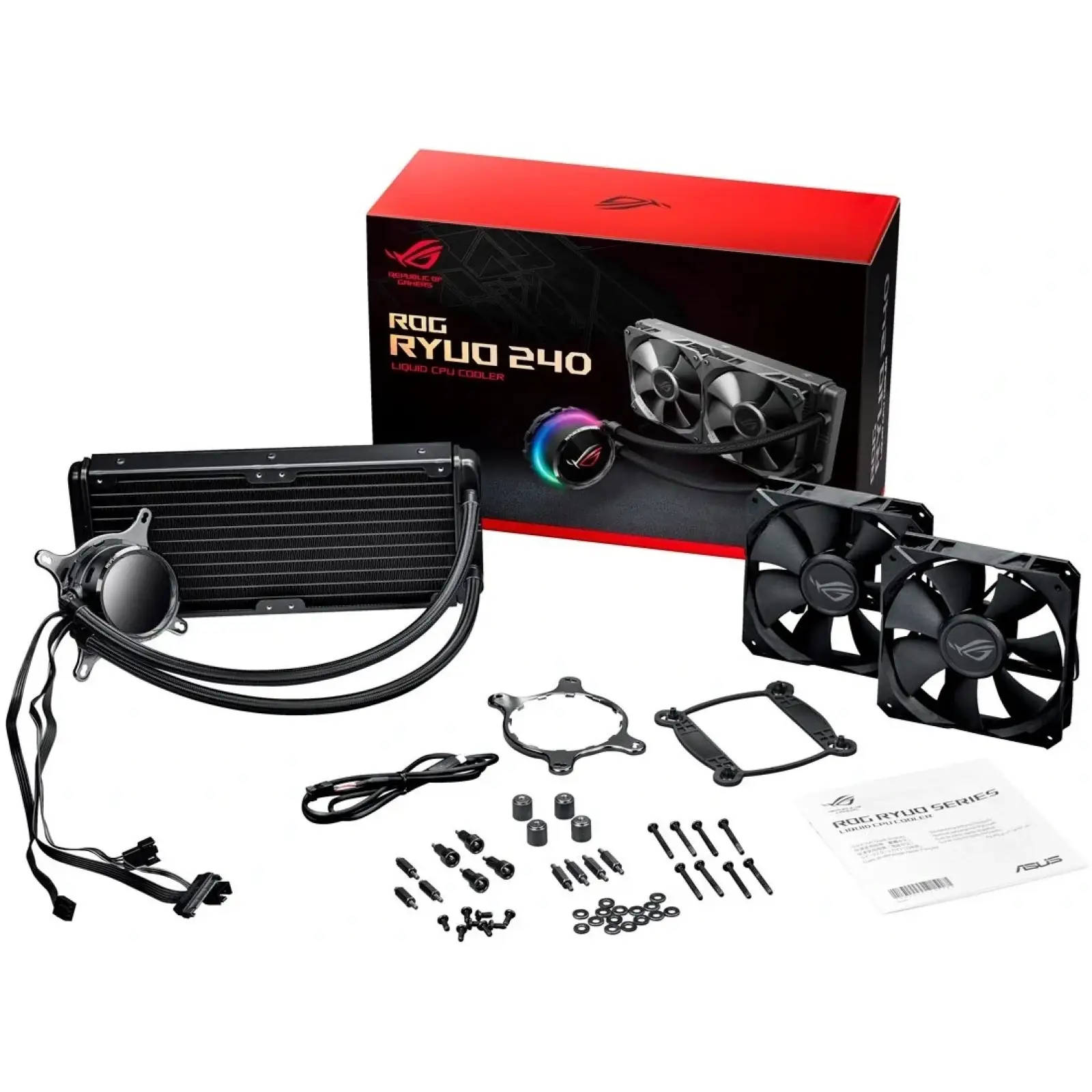 Система водяного охолодження Asus ROG Ryuo 2x120mm Aura OLED (90RC0040-M0UAY0) UA